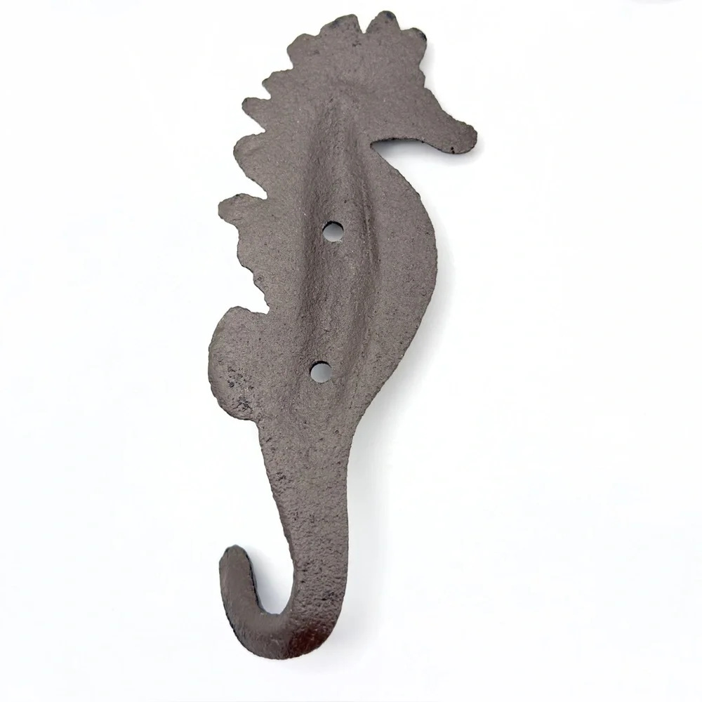 Nautical Cast Iron Wall Hooks Seahorse Octopus Tentacle Whale Ocean Beach